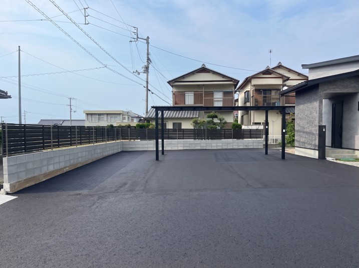 新築駐車場舗装