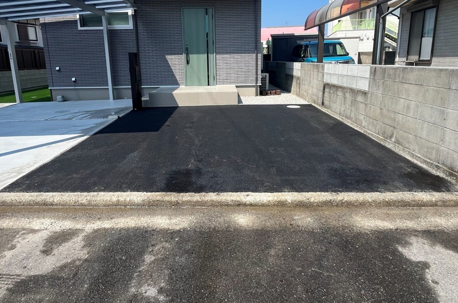 新築駐車場舗装